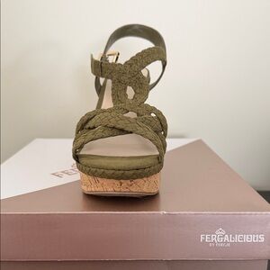 Fergalicious Braided Olive Wedges